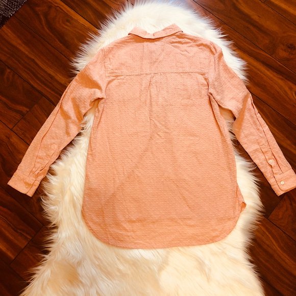 MADEWELL Peach Polka Dot Popover Blouse XS - Picture 4 of 8